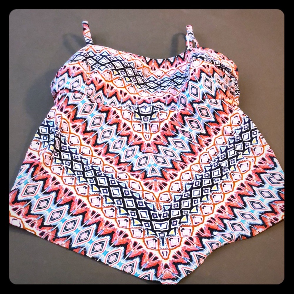 Lane Bryant Swim Tankini Top SZ 22